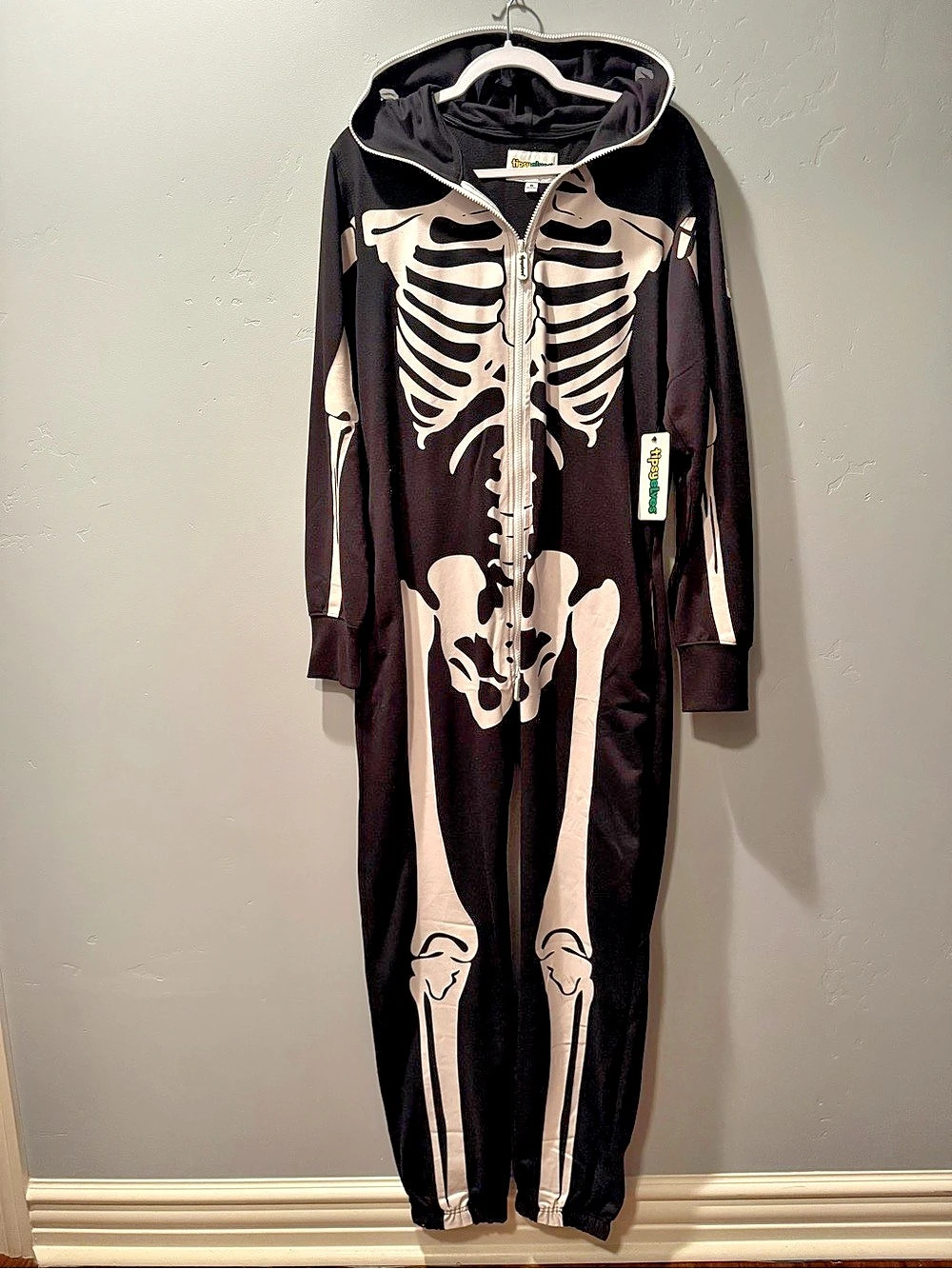 Skeleton Costume Full Body size Medium Unisex
